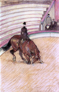  Henri De Toulouse-Lautrec At the Circus: Dressage - Canvas Art Print
