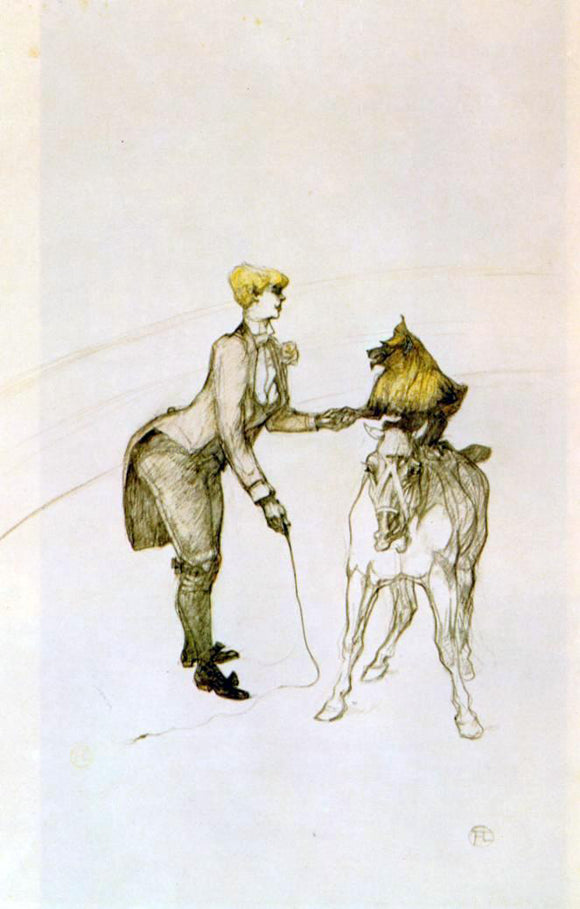  Henri De Toulouse-Lautrec The Circus: The Animal Trainer - Canvas Art Print