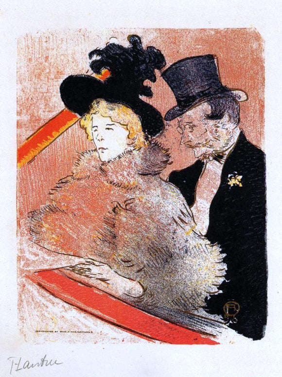  Henri De Toulouse-Lautrec At the Concert - Canvas Art Print