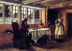  Francis David Millet At the Inn - Canvas Art Print