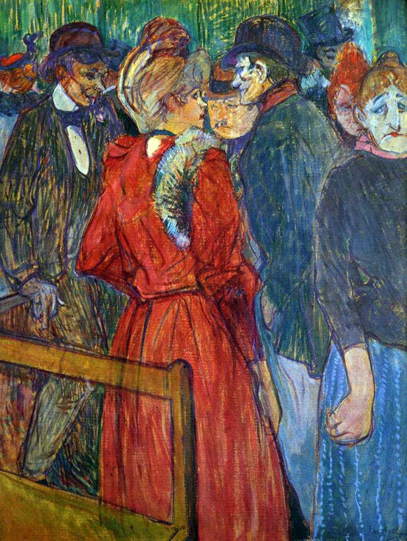  Henri De Toulouse-Lautrec At the Moulin de la Galette - Canvas Art Print
