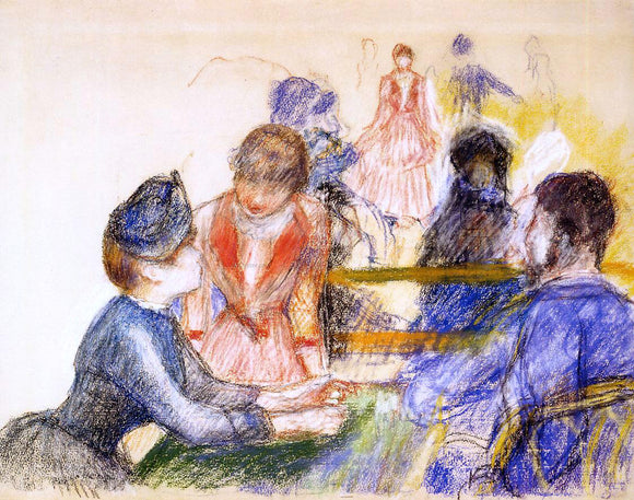  Pierre Auguste Renoir At the Moulin de la Galette - Canvas Art Print