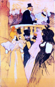  Henri De Toulouse-Lautrec At the Opera Ball - Canvas Art Print
