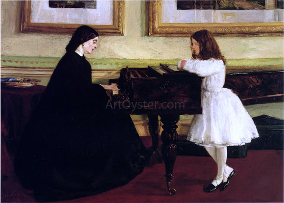  James McNeill Whistler At the Piano - Canvas Art Print