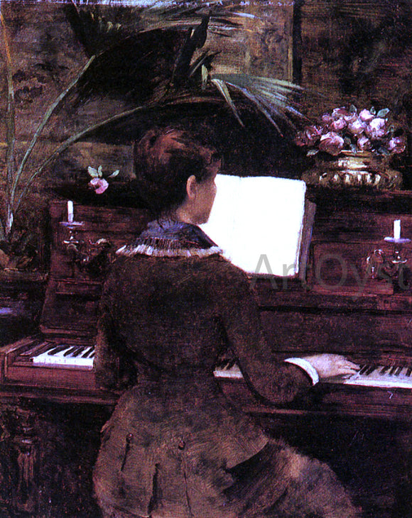  Louise Abbema At the Piano - Canvas Art Print