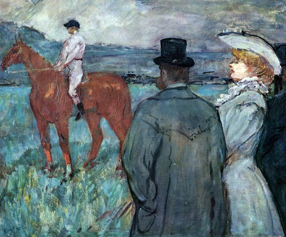  Henri De Toulouse-Lautrec At the Races - Canvas Art Print