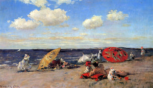  William Merritt Chase At the Seaside - Canvas Art Print