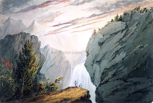  David Claypoole Johnston At the Waterfall - Canvas Art Print