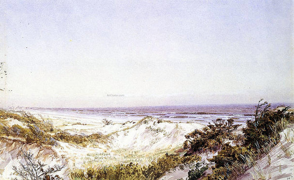  William Trost Richards Atlantic City - Beach Dunes and Grass - Canvas Art Print