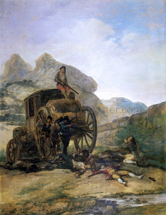  Francisco Jose de Goya Y Lucientes Attack on a Coach - Canvas Art Print