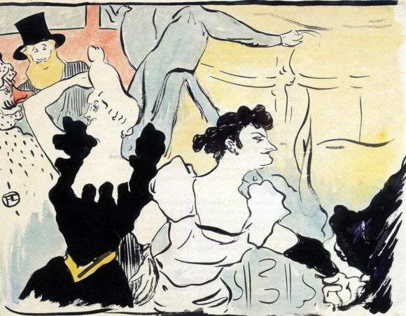  Henri De Toulouse-Lautrec Au bal (also known as Au bal) - Canvas Art Print