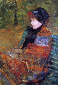  Mary Cassatt Autumn (also known as Profile of Lydia Cassatt) - Canvas Art Print