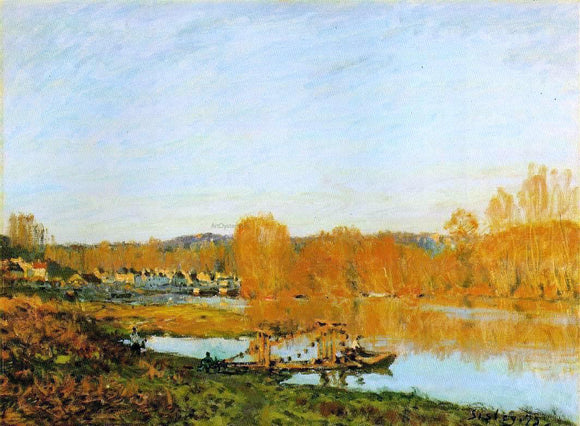  Alfred Sisley Autumn - Banks of the Seine near Bougival - Canvas Art Print