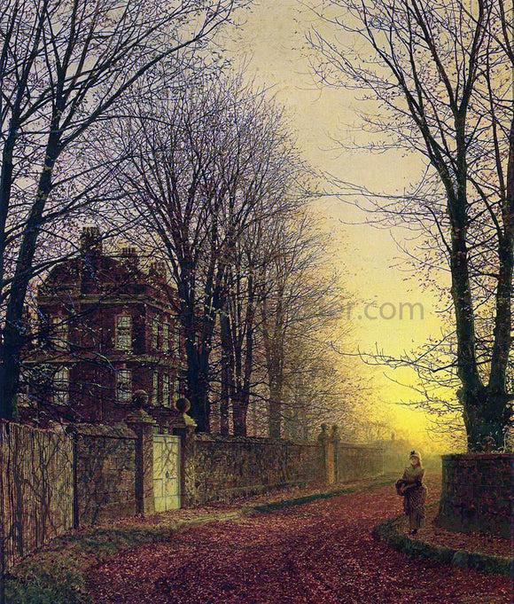  John Atkinson Grimshaw Autumn Gold - Canvas Art Print