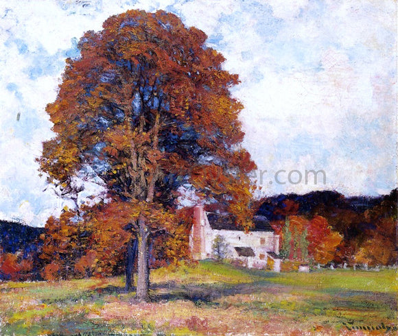  Robert Vonnoh Autumn Hillside & My Studio - Canvas Art Print