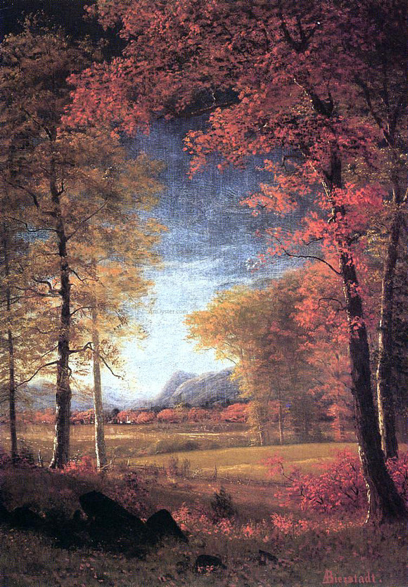  Albert Bierstadt Autumn in  America, Oneida County, New York - Canvas Art Print