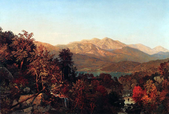  William Trost Richards Autumn in the Adirondacks - Canvas Art Print