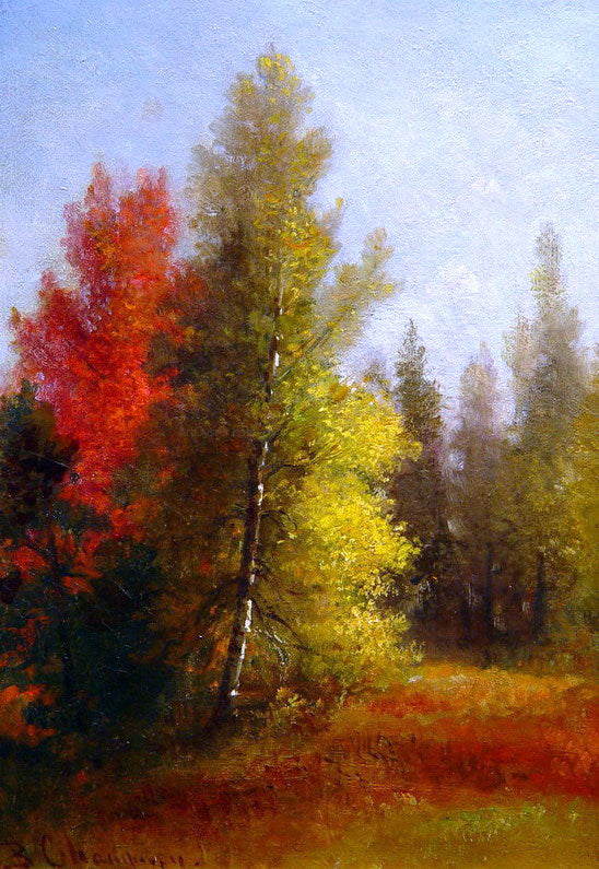  Benjamin Champney Autumn Landscape - Canvas Art Print