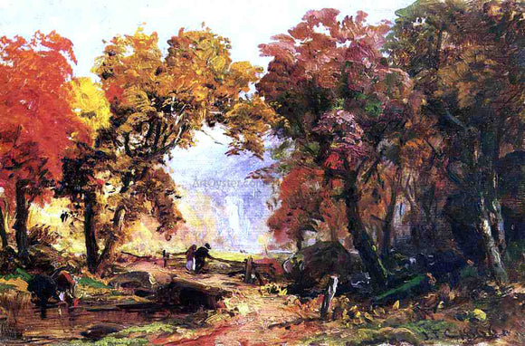  Abbott Handerson Thayer Autumn Landscape - Canvas Art Print