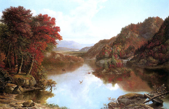  William Mason Brown Autumn Landscape - Canvas Art Print