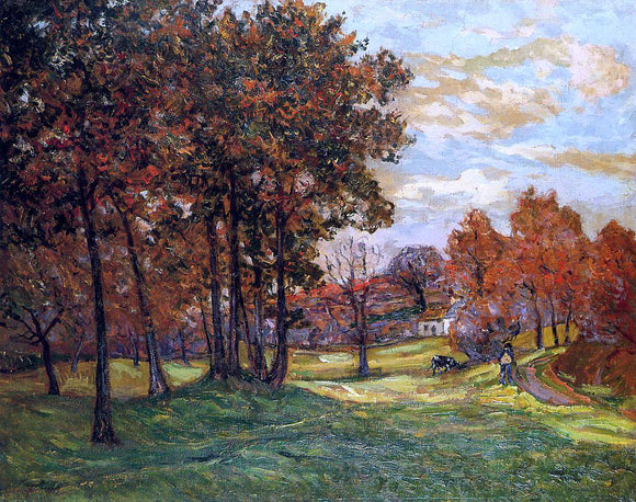  Maxime Maufra Autumn Landscape at Goulazon, Finistere - Canvas Art Print