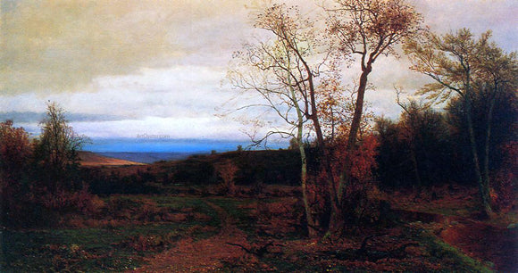  Jervis McEntee Autumn Landscape - Canvas Art Print