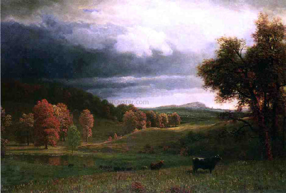  Albert Bierstadt Autumn Landscape: The Catskills - Canvas Art Print