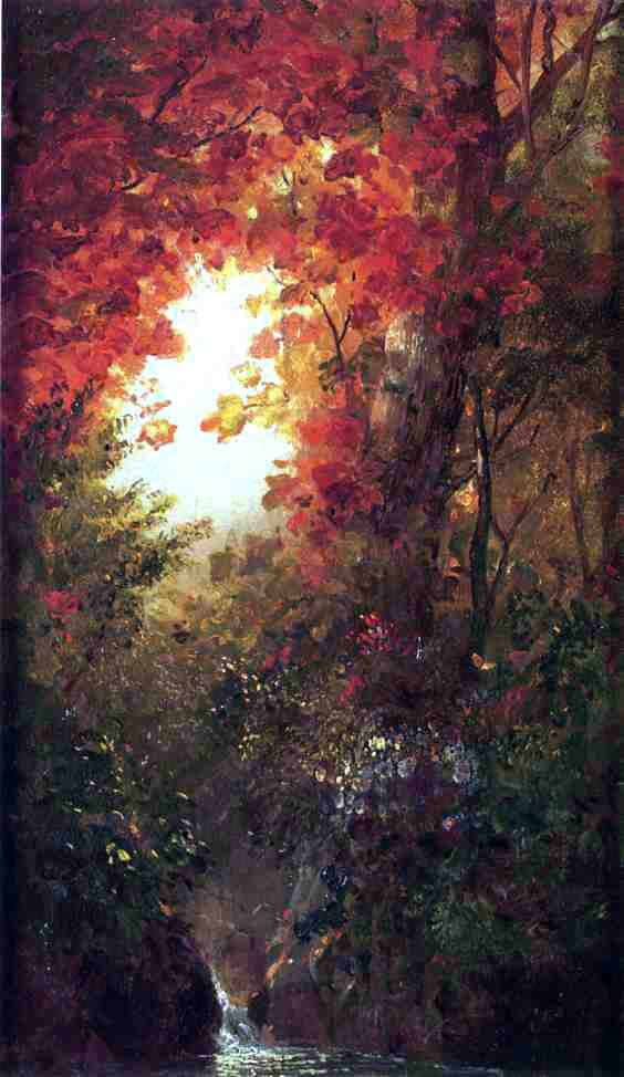  Frederic Edwin Church Autumn Landscape, Vermont - Canvas Art Print