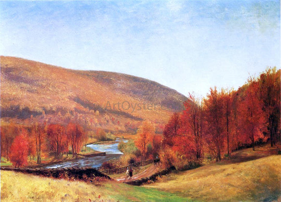  Thomas Worthington Whittredge Autumn Landscape, Vermont - Canvas Art Print