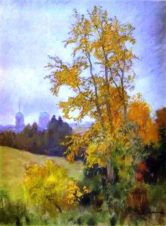  Isaac Ilich Levitan Autumn Landscape with a Church - Canvas Art Print