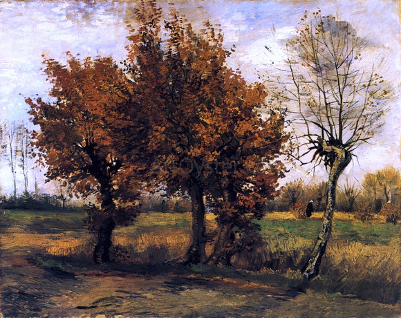  Vincent Van Gogh Autumn Landscape with Four Trees - Canvas Art Print