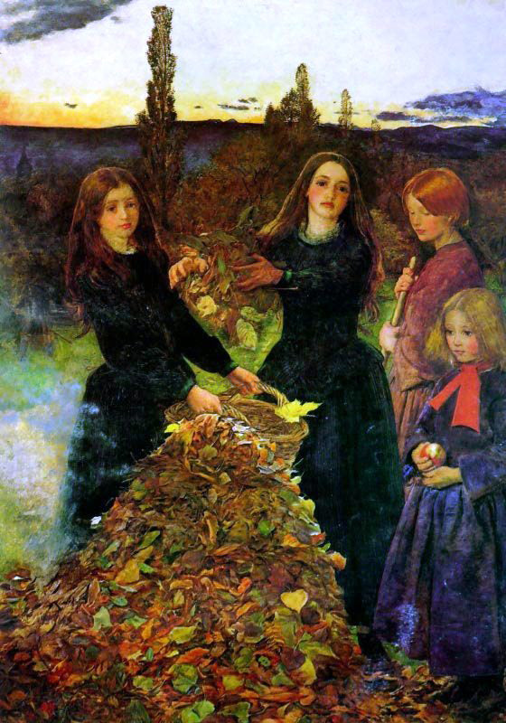  Sir Everett Millais Autumn Leaves - Canvas Art Print
