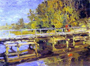  Constantin Alexeevich Korovin Autumn On Bridge - Canvas Art Print