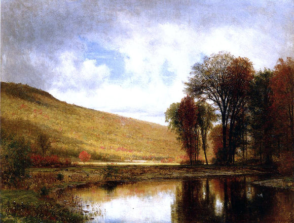  Thomas Worthington Whittredge Autumn on the Deleware - Canvas Art Print