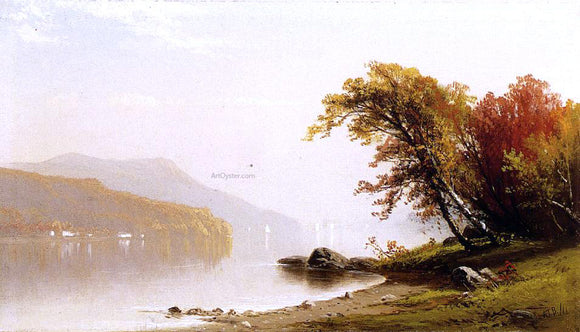  Alfred Thompson Bricher Autumn on the Lake - Canvas Art Print