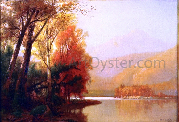  William M Hart Autumn on the Lake - Canvas Art Print