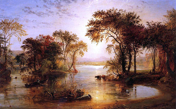  Jasper Francis Cropsey Autumn on the Susquehanna - Canvas Art Print