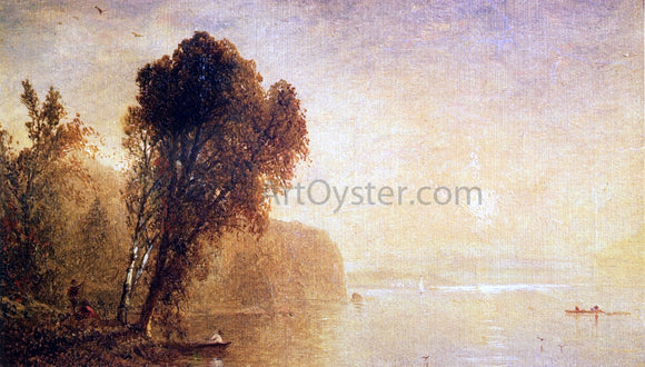  John Frederick Kensett Autumn River Scene - Canvas Art Print