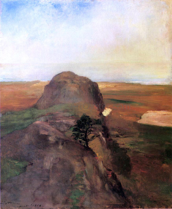  John La Farge Autumn Study, View over Hanging Rock, Newport, R.I. (also known as Bishop Berkeley's Rock) - Canvas Art Print