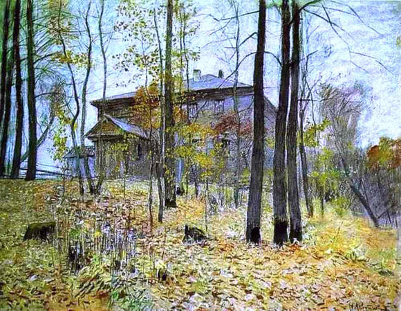  Isaac Ilich Levitan Autumn. The Manor - Canvas Art Print