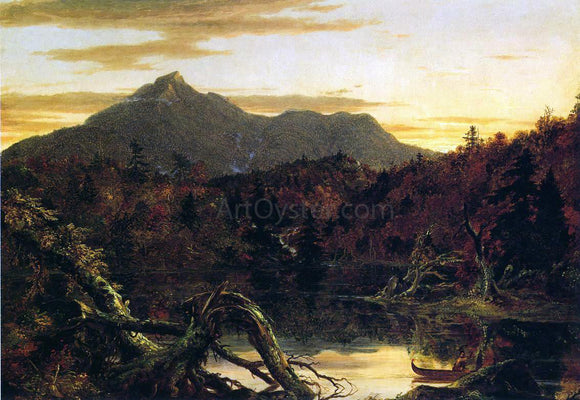  Thomas Cole Autumn Twilight: View of Copway Peak (also known as Mount Chocorua, New Hampshire) - Canvas Art Print