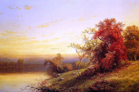  William Mason Brown Autumnal Landscape - Canvas Art Print