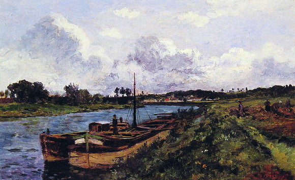  Karl-Pierre Daubigny Auvers Sur Oise - Canvas Art Print