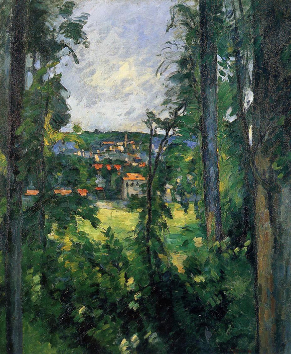  Paul Cezanne Auvers-sur-Oise, View from Nearby - Canvas Art Print