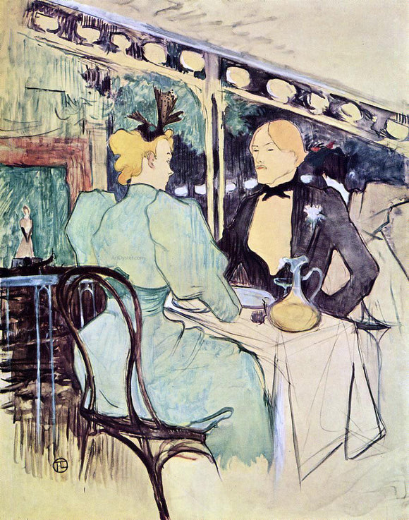  Henri De Toulouse-Lautrec Aux Ambassadeurs, Gens Chics - Canvas Art Print