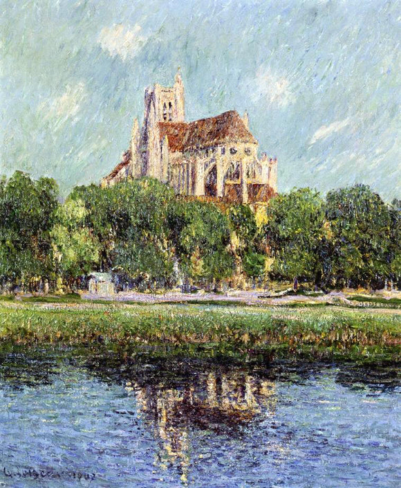  Gustave Loiseau Auxerre Cathedral - Canvas Art Print