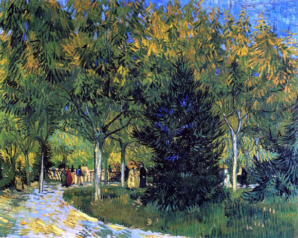  Vincent Van Gogh Avenue in the Park - Canvas Art Print