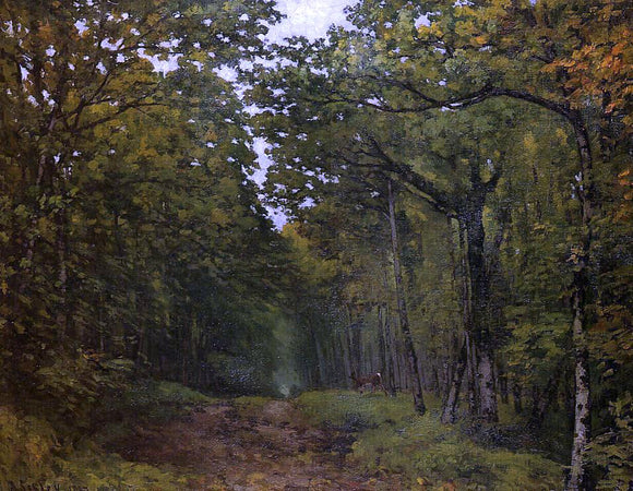  Alfred Sisley Avenue of Chestnut Trees near La Celle-Saint-Cloud - Canvas Art Print