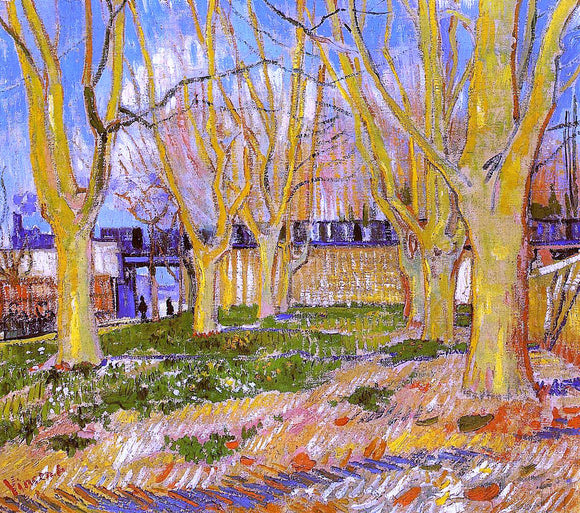  Vincent Van Gogh Avenue of Plane Trees near Arles Station - Canvas Art Print