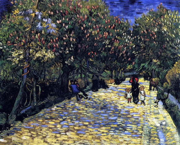  Vincent Van Gogh Avenue with Flowering Chestnut Trees - Canvas Art Print